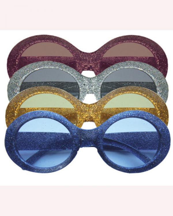 Lunettes maxi ronde à paillettes