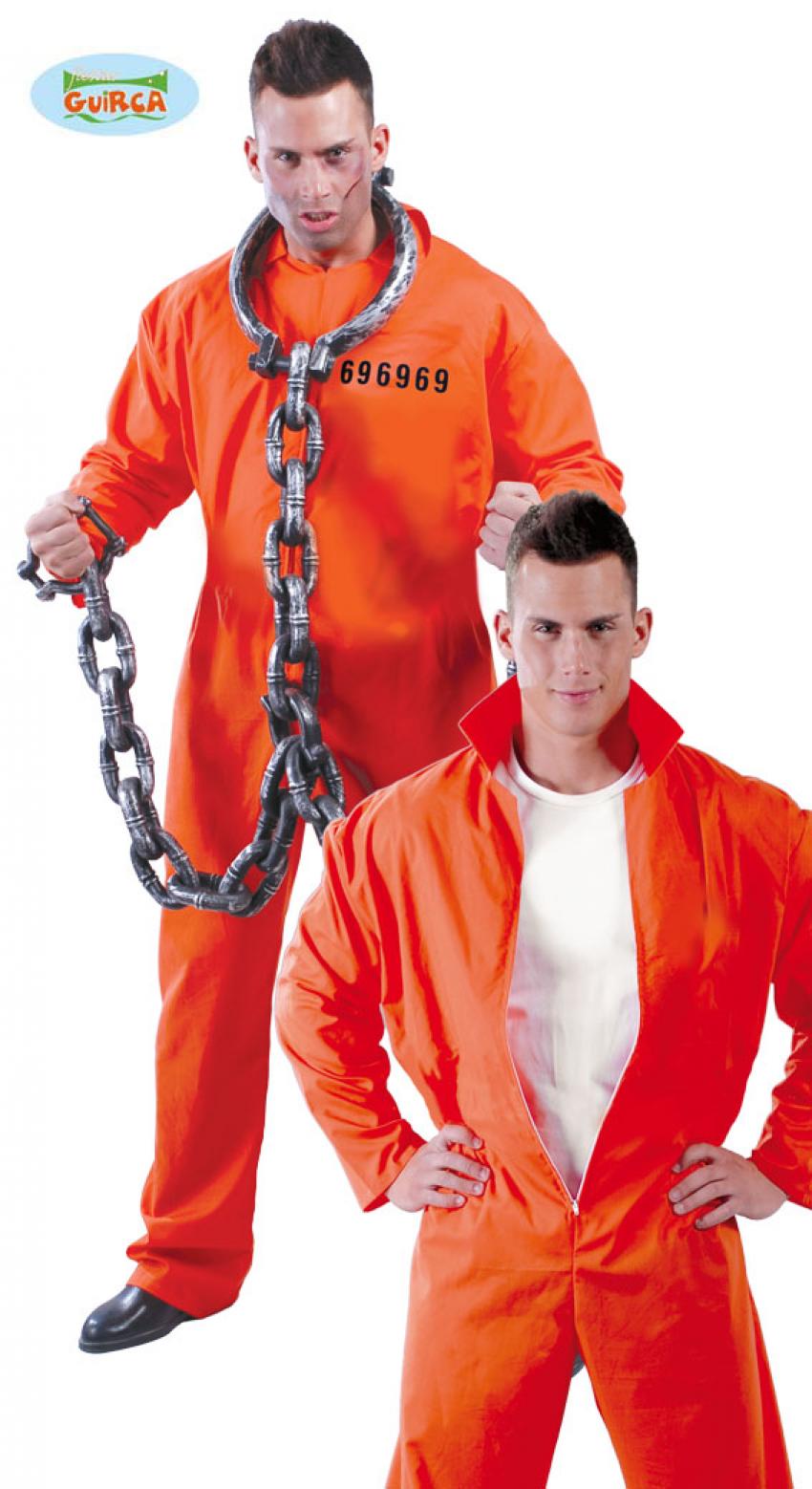 Combinaison de prisonnier orange taille XL
