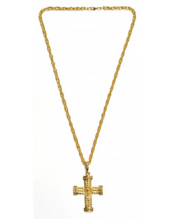 Collier croix or