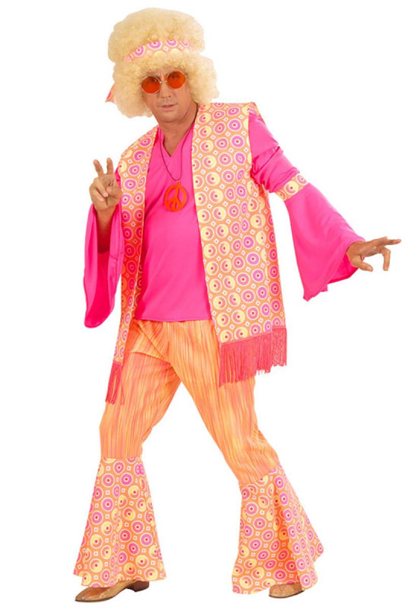 Hippie homme rose taille M