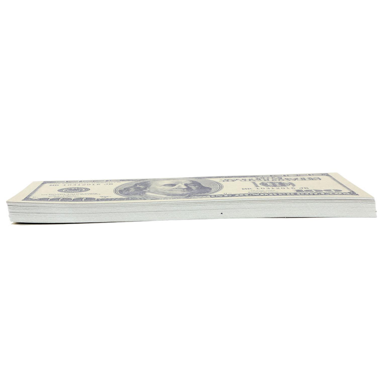 Blister de 100 faux billets 100 dollars double face