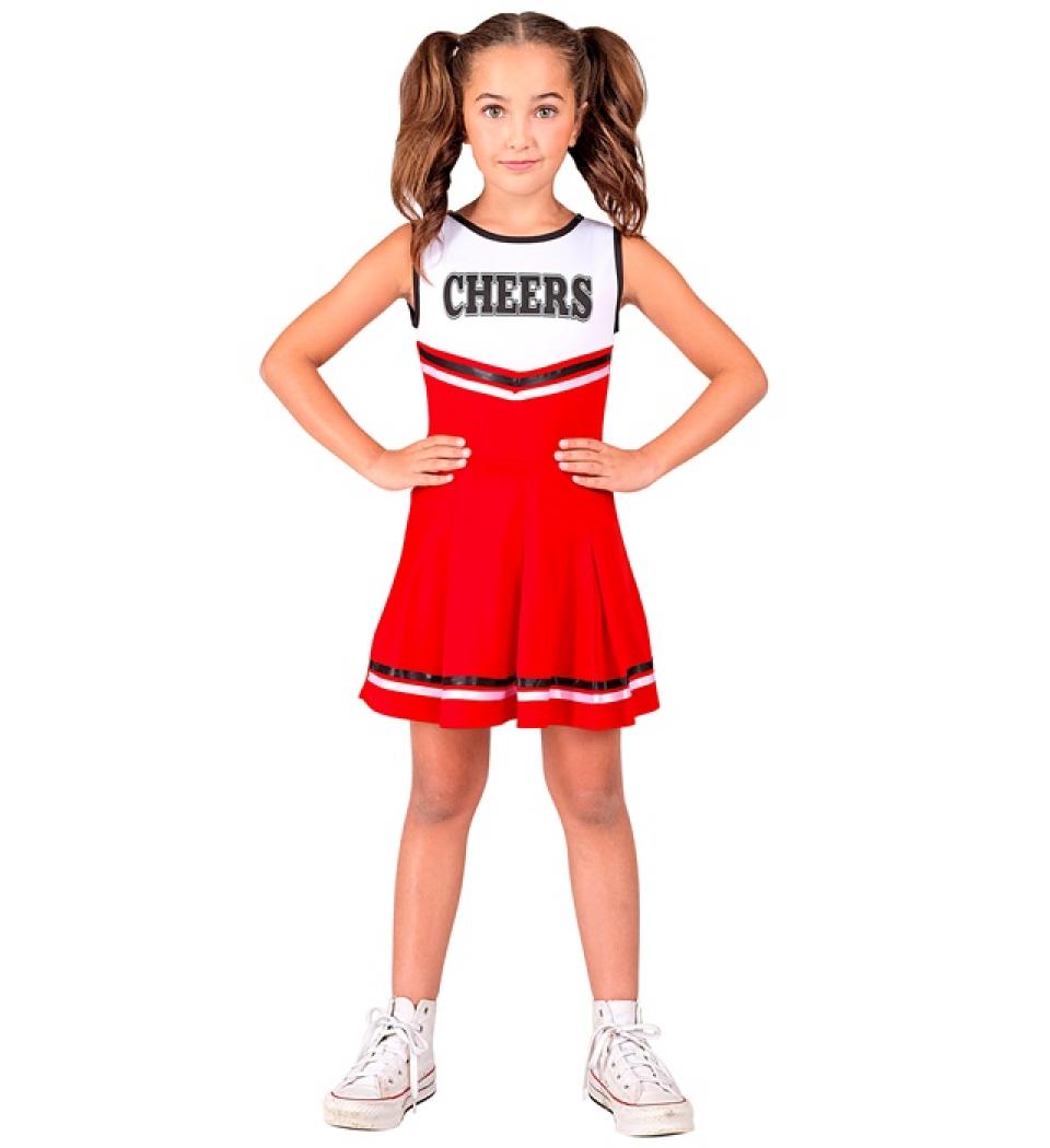 Cheerleader fille rouge taille 5/7 ans