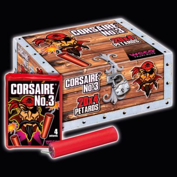 Boite de 80 pétards Corsaire N°3