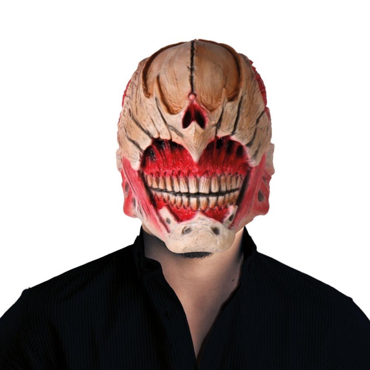 Masque latex intégral zombie alien