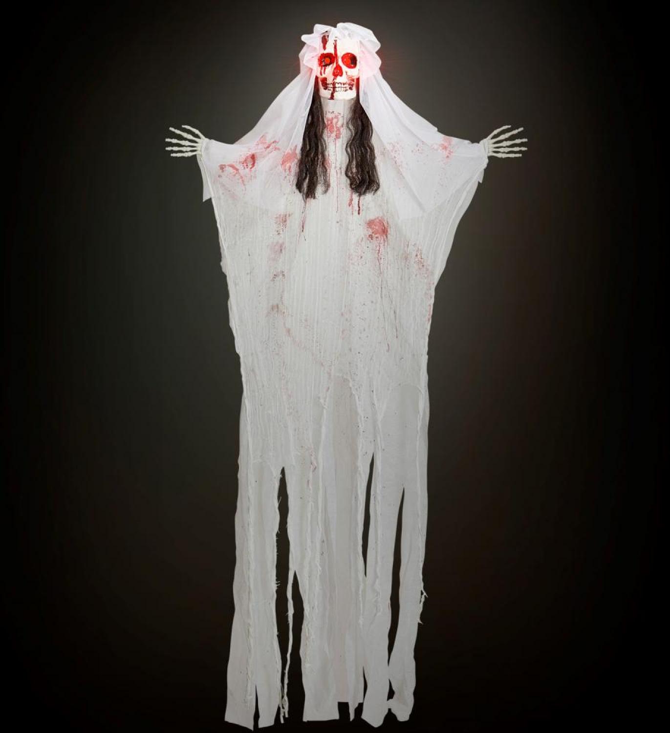 Suspension squelette mariée 170cm lumineuse