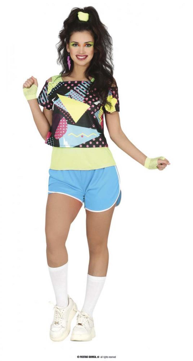 Babe gymnaste années 80 avec short taille L