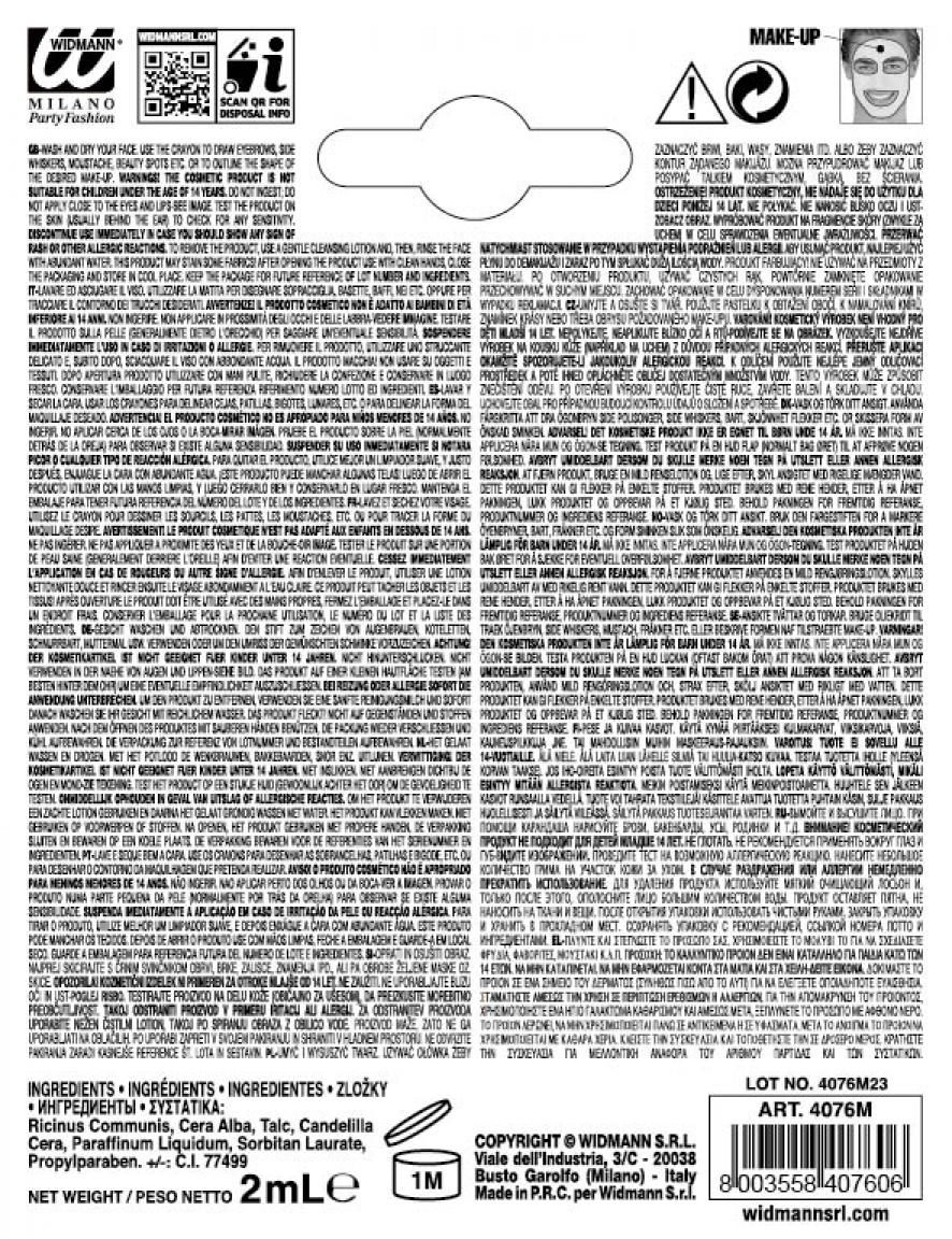 Crayon de maquillage noir eyeliner avec taille-crayon