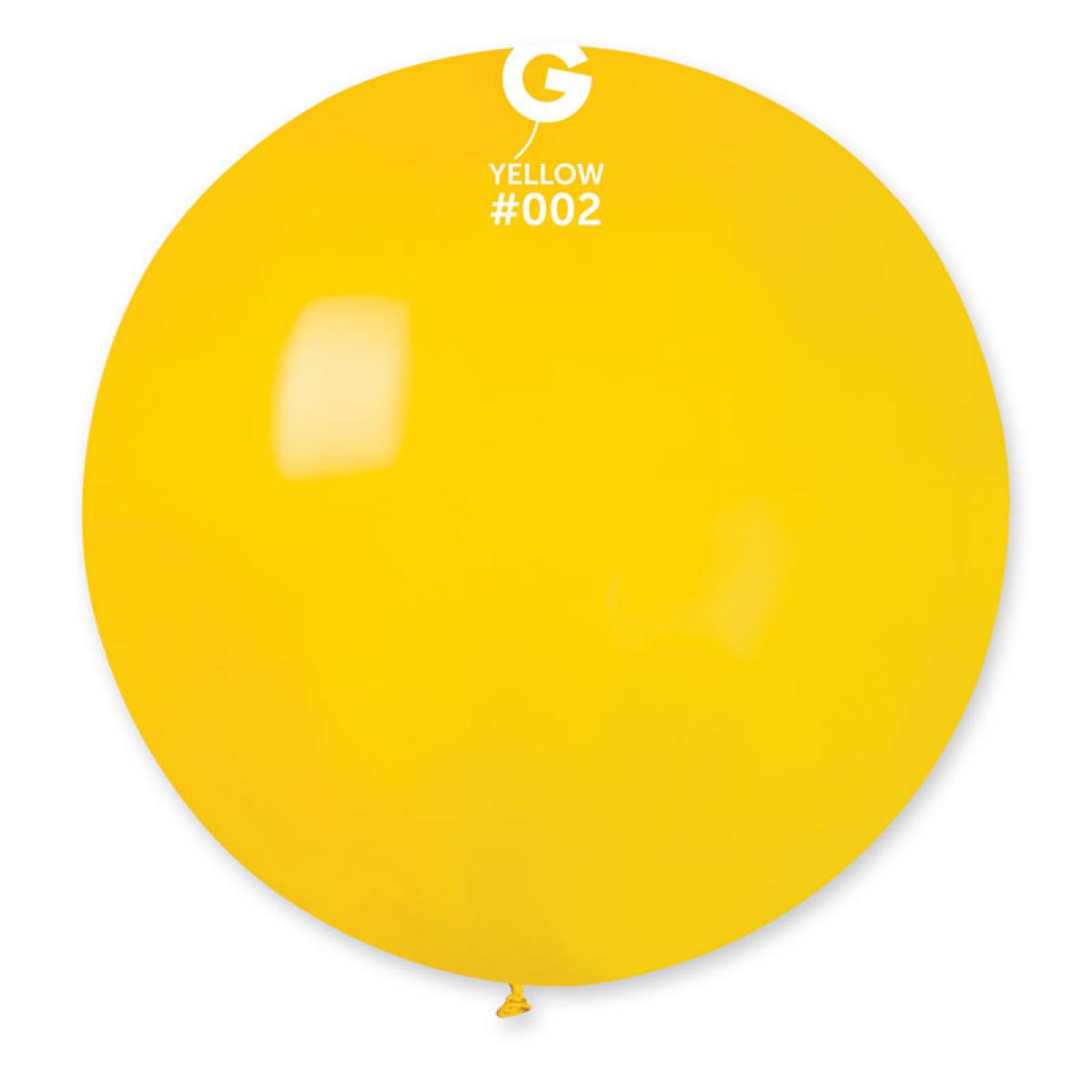 Ballon géant diamètre 80cm Jaune