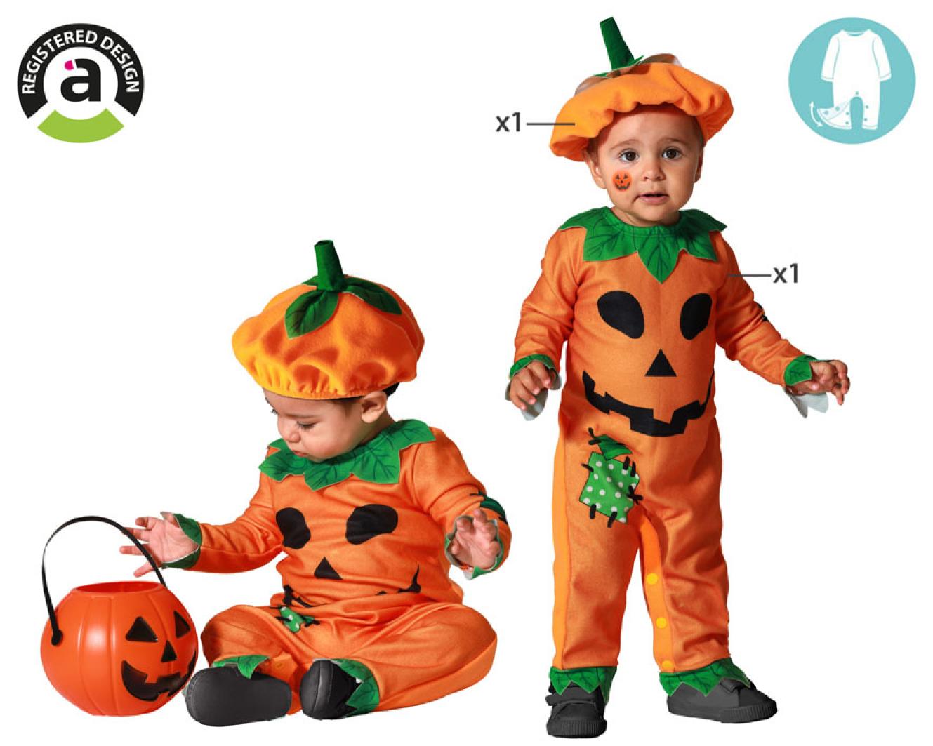 Costume citrouille 1/2 ans