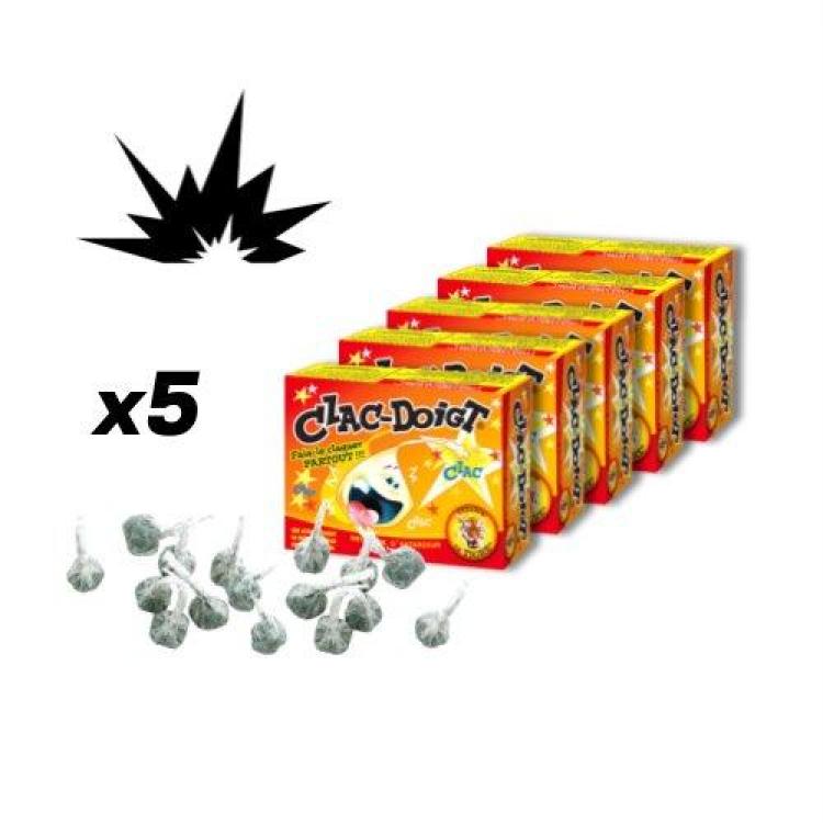 5 boites de 50 claque-doigts