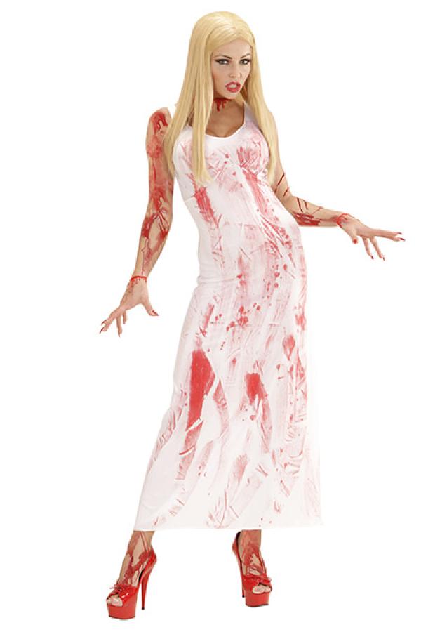 Robe longue ensanglantée taille L