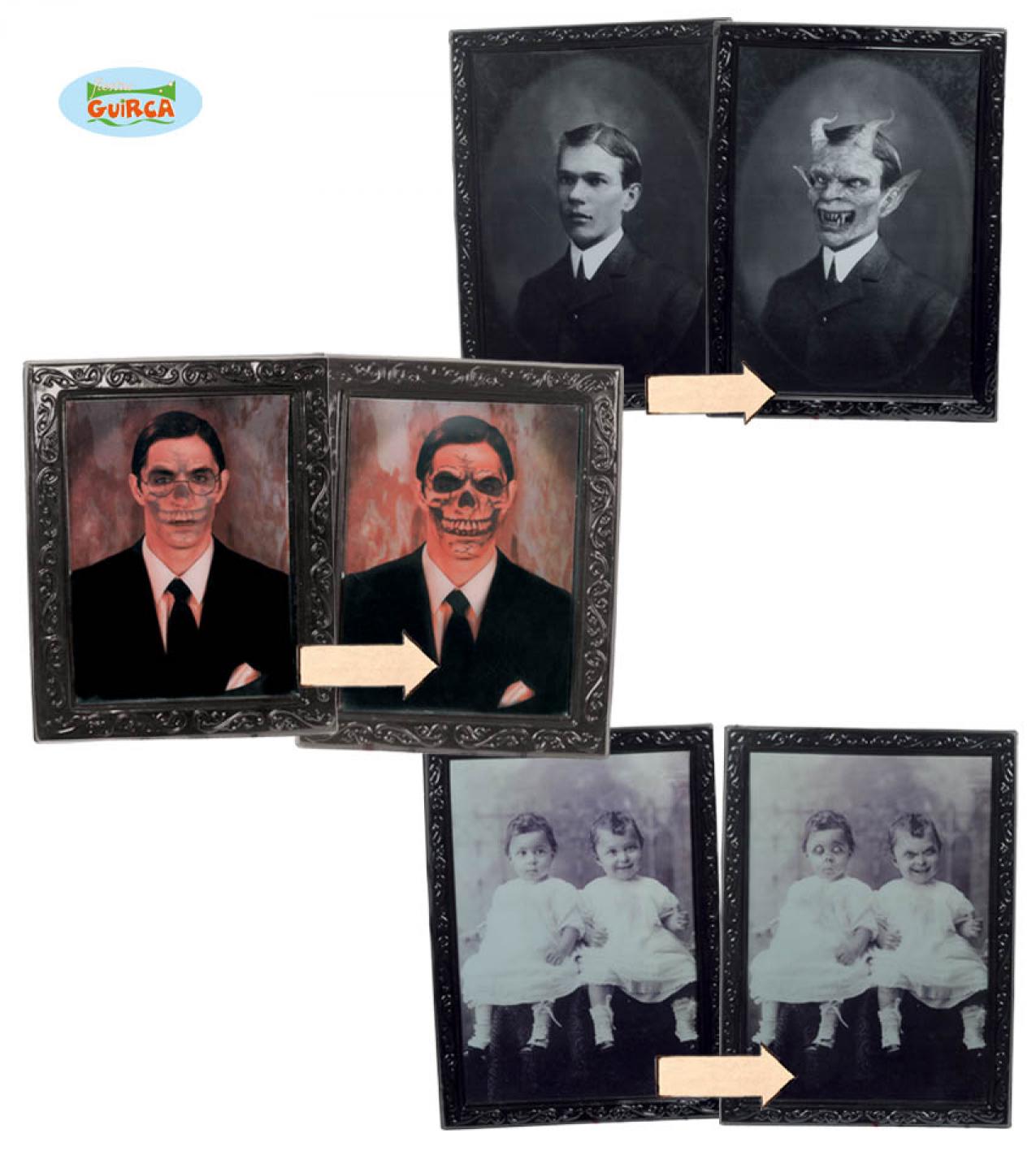 Tableau Cadre halloween holographique 35x48 cm