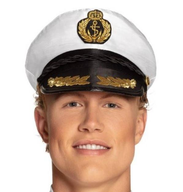Casquette de capitaine de marine en tissu