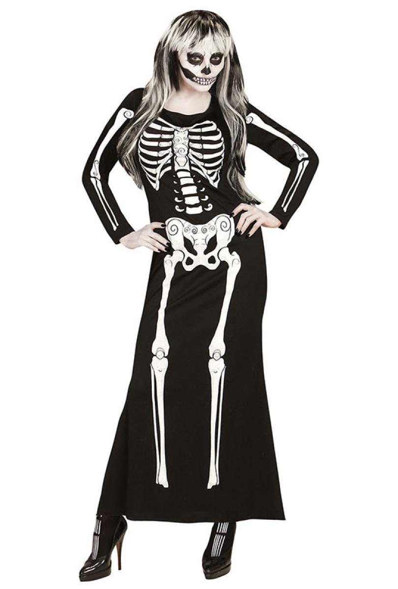 Robe longue squelette taille S
