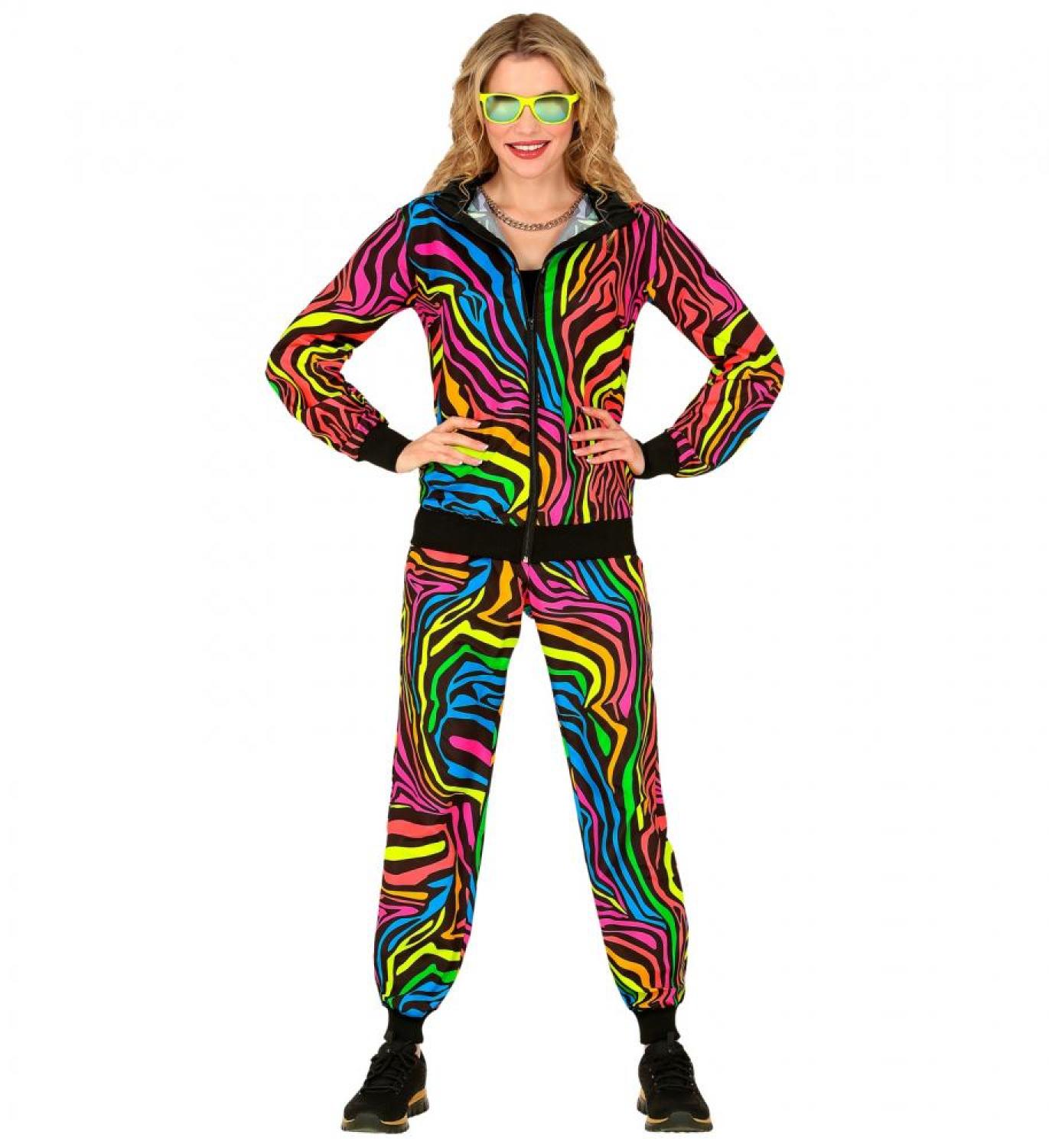 Jogging fashion fluo psychédélique taille L