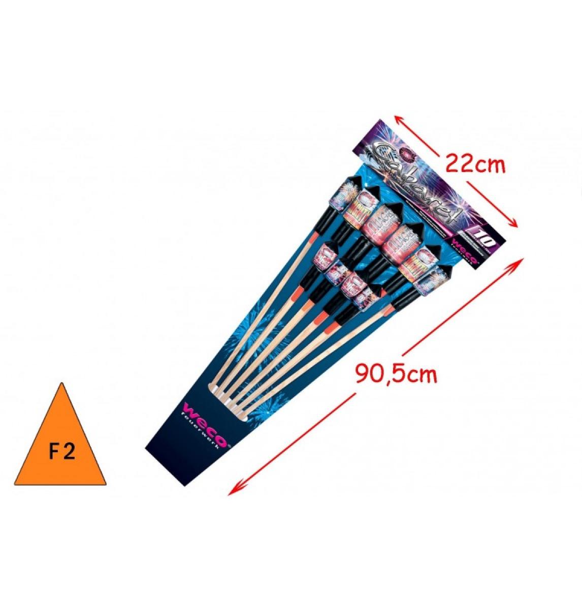 Sachet de 10 fusées Cabaret