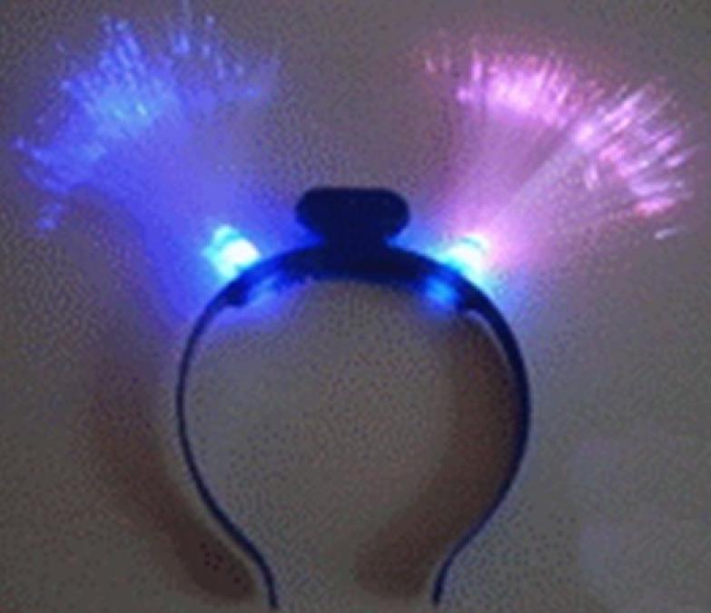 Serre-tête avec fibres lumineuses