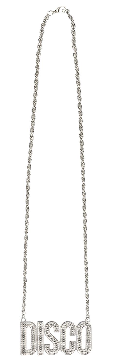 Collier Disco argenté