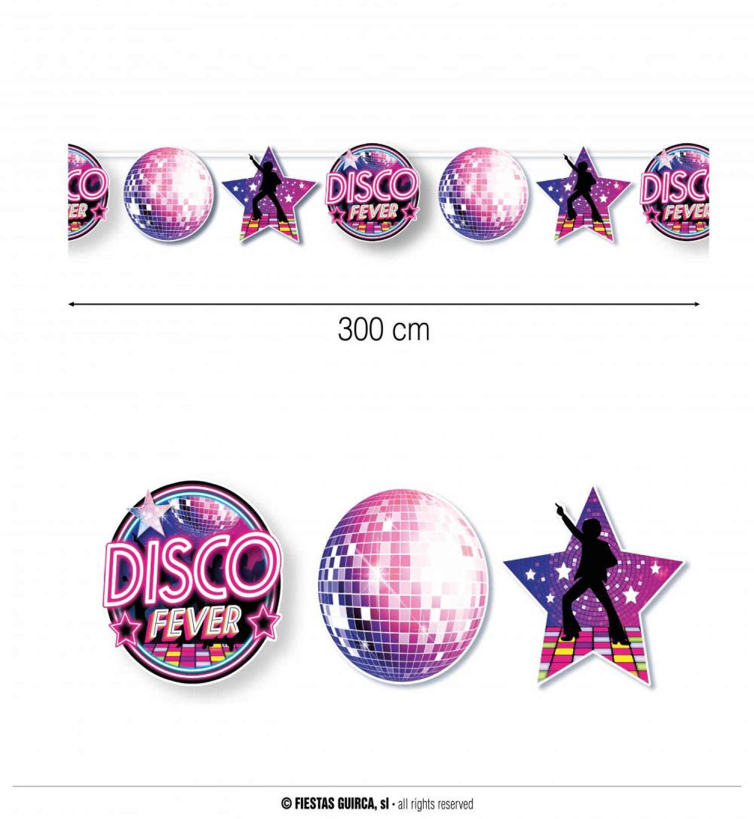 Guirlande Disco Fever 3 mètres