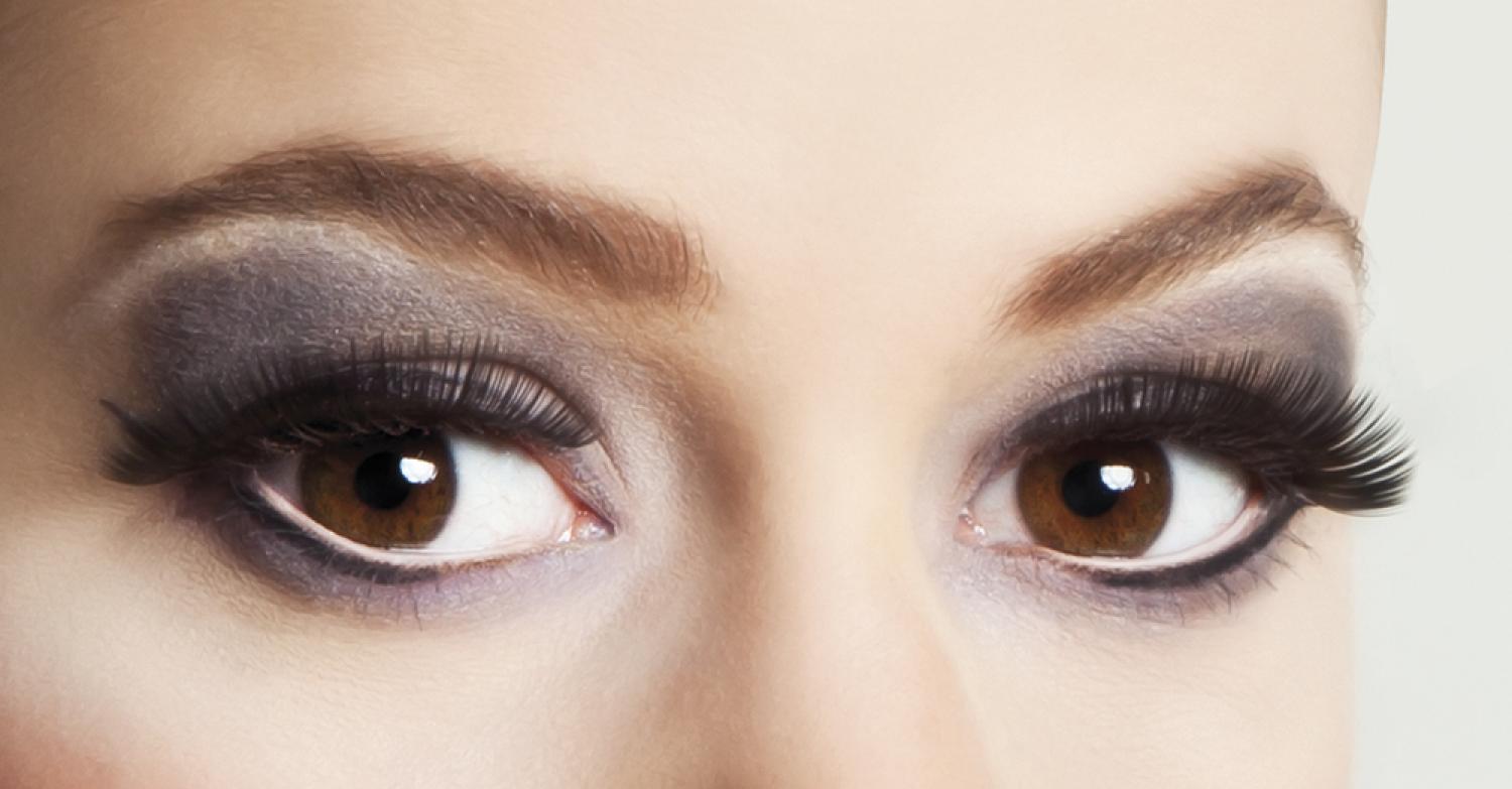 Faux cils noirs + adhésif