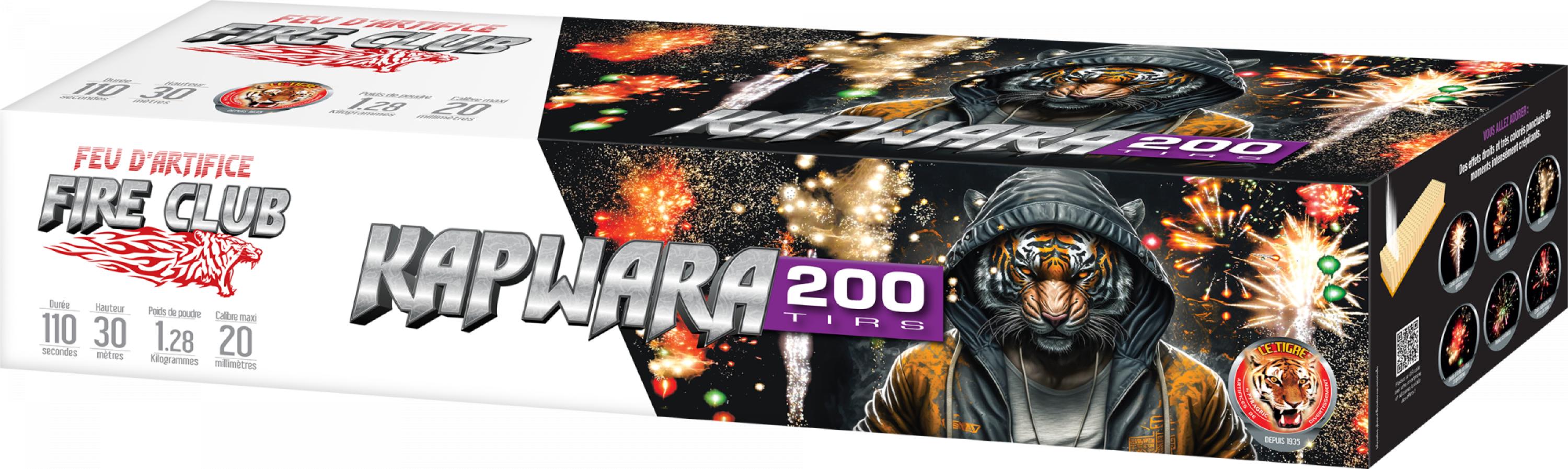 1 Feu automatique Pyragric Kapwara 200 coups livré chez vous !