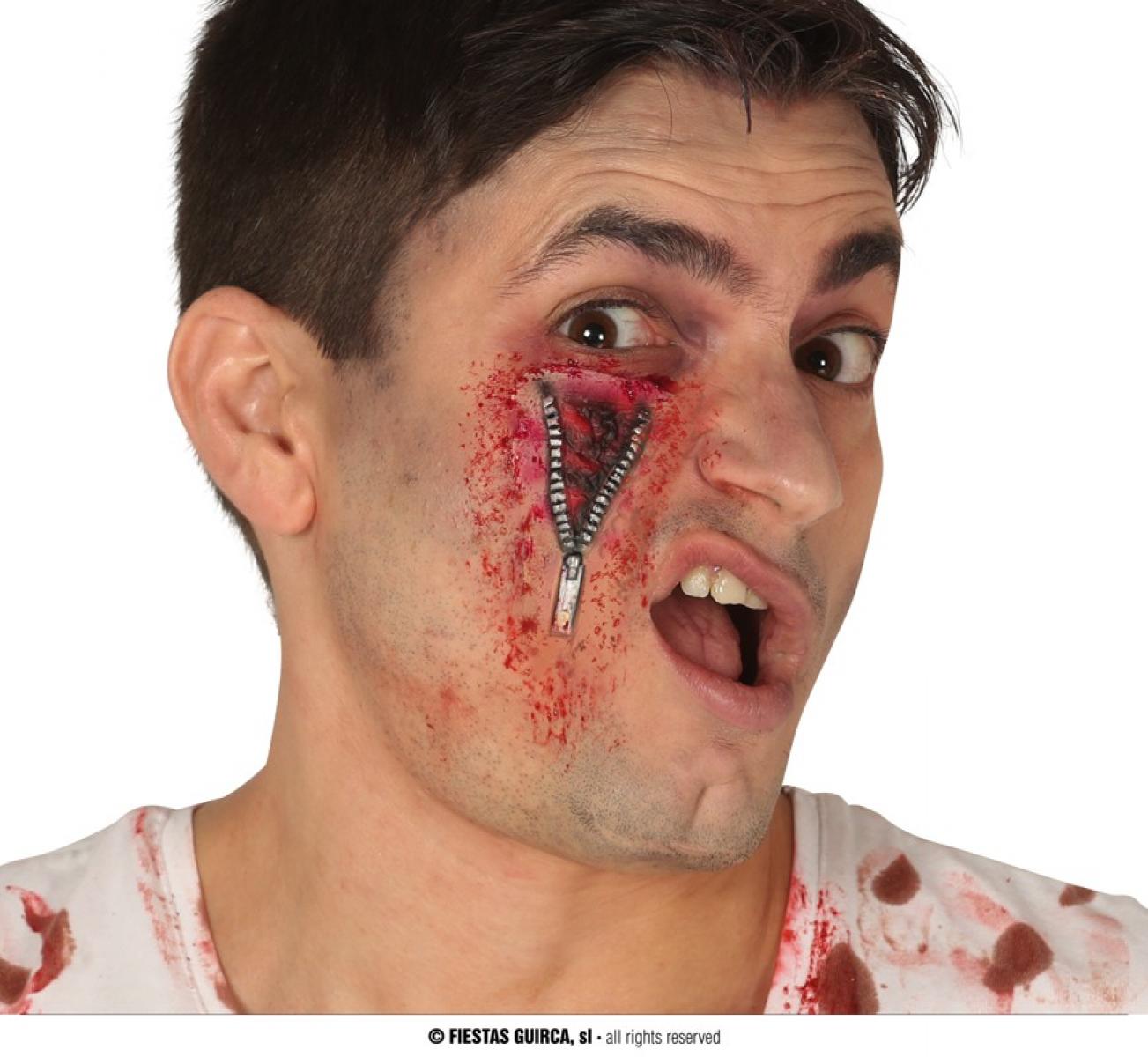 Cicatrice fermeture-éclair latex