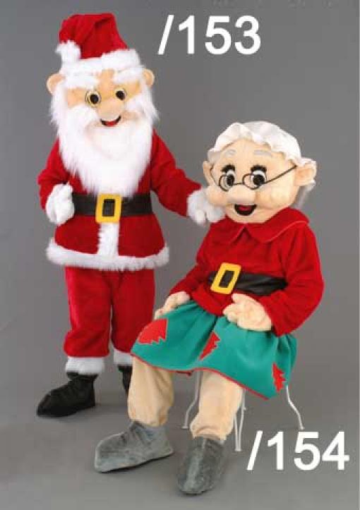 Mascottes : Personnages de Noël (8 au choix)