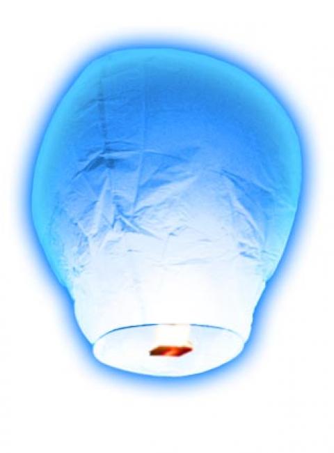 Lanterne volante thaïlandaise turquoise