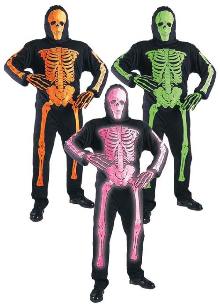 Squelette fluo 8/10 ans