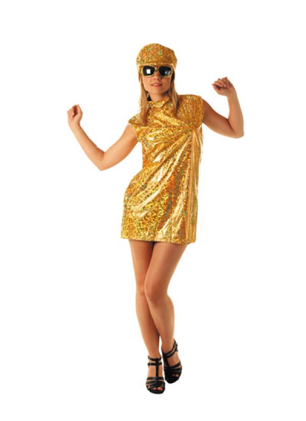 Robe an 70 or taille M/L