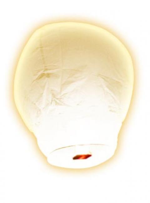Lanterne volante thaïlandaise blanche