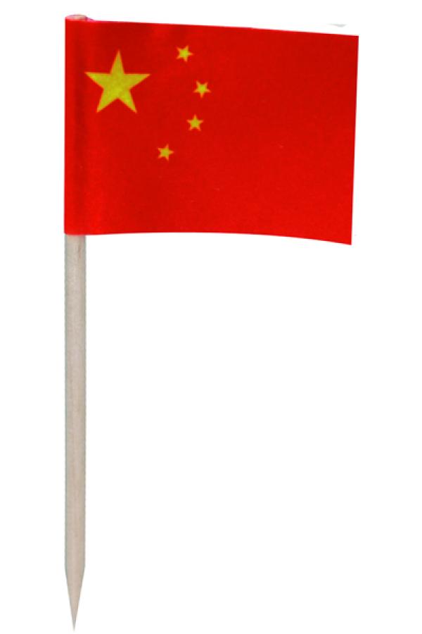 50 Mini drapeaux chine