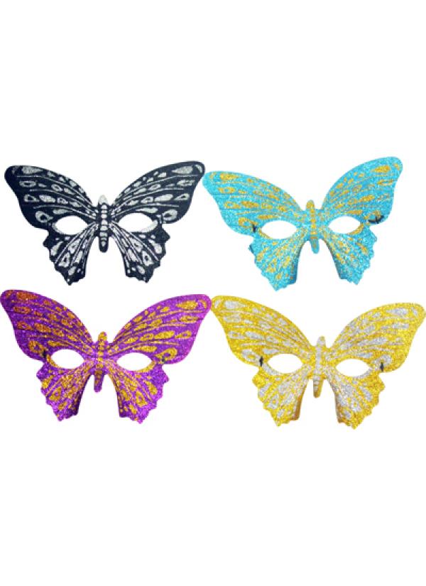 Loup papillon à paillettes