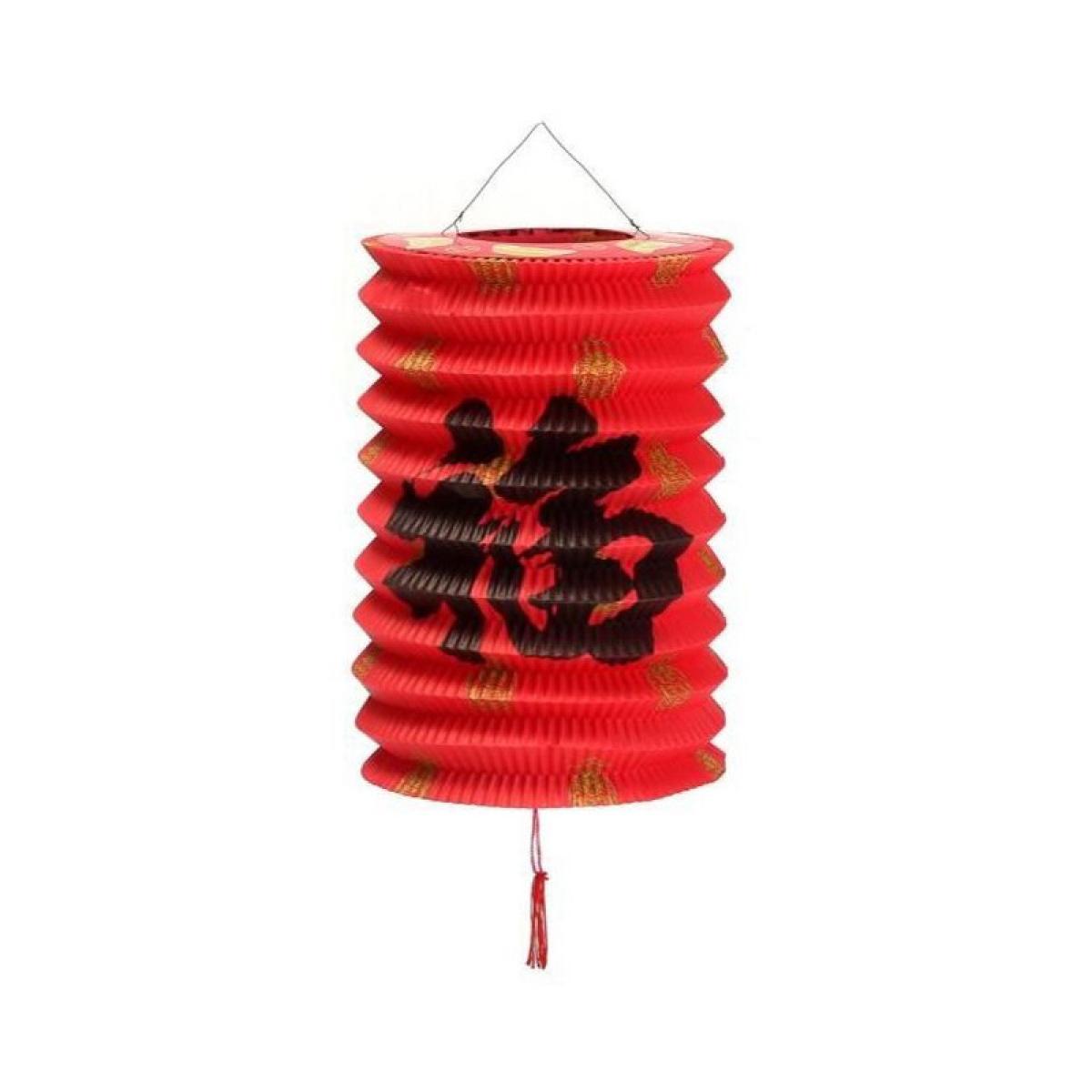 Lampion cylindrique 16cm motif chinois