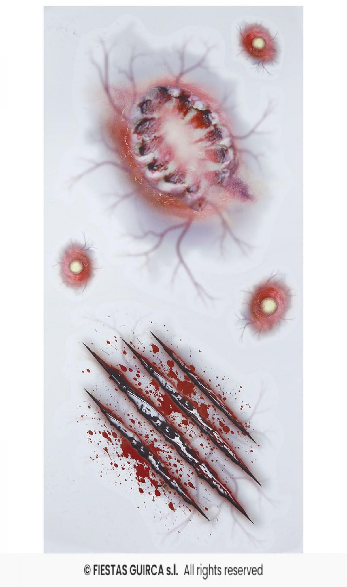 Tatouages morsures et griffures