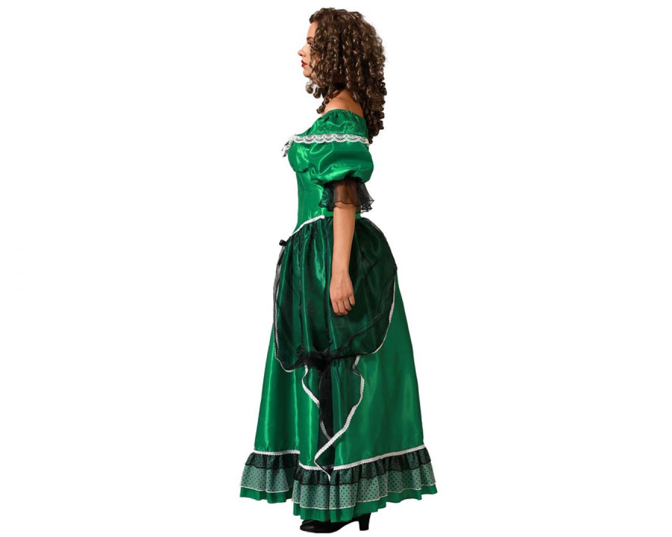 Dame du Sud robe verte taille M/L
