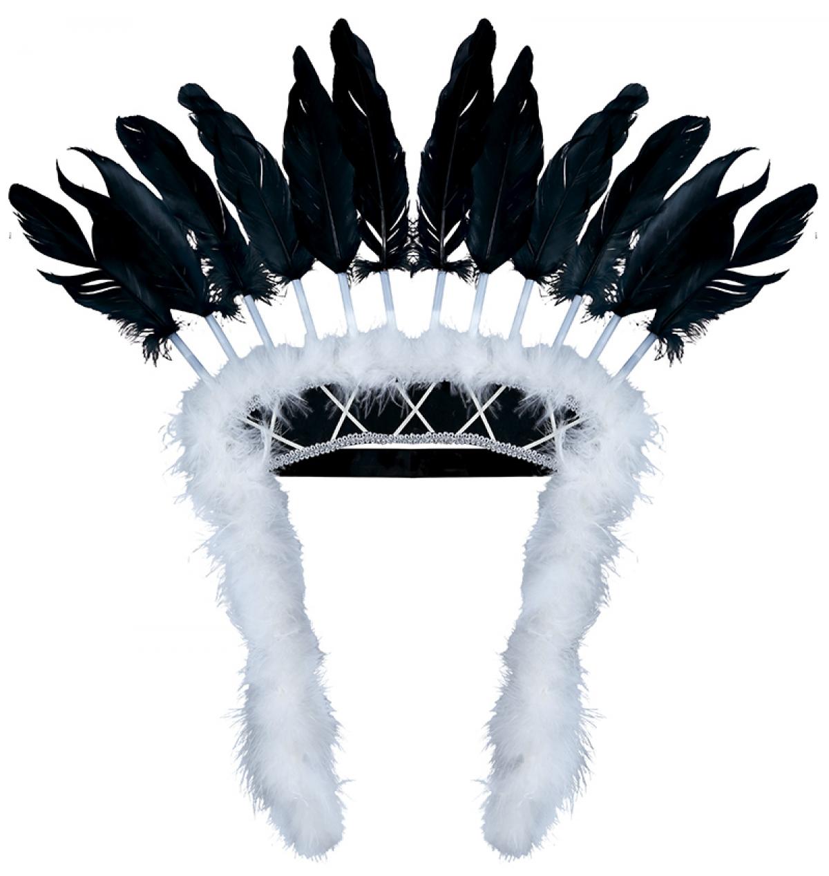 Panaché indien noir et blanc adulte