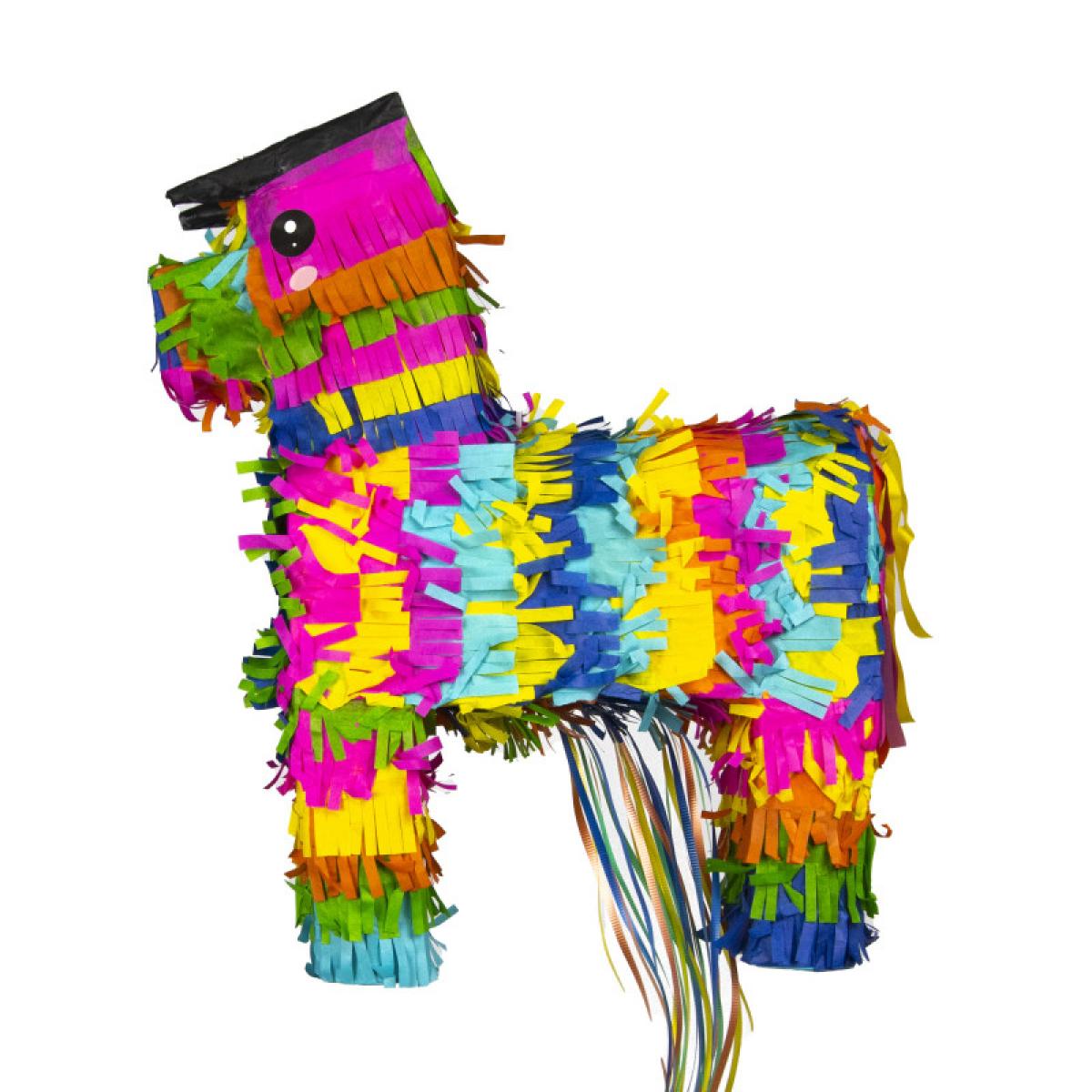 Pinata à casser lama multicolore