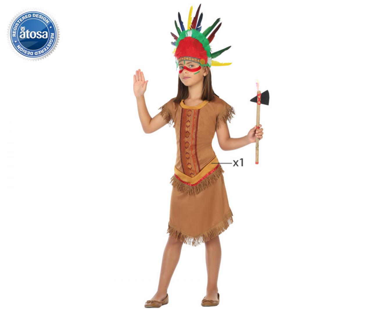 Indienne Fleur de Prairie taille 3/4 ans