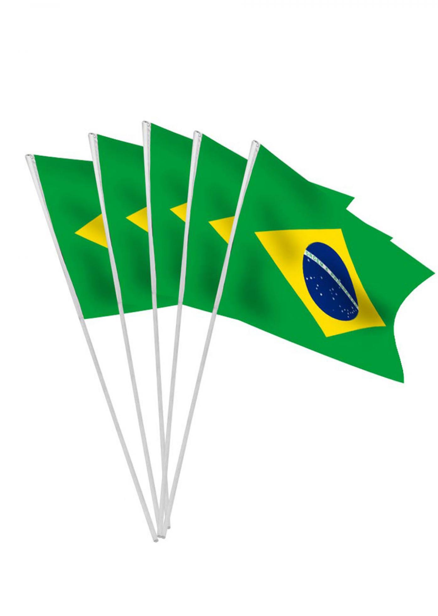 10 Drapeaux brésil 9,5x16cm