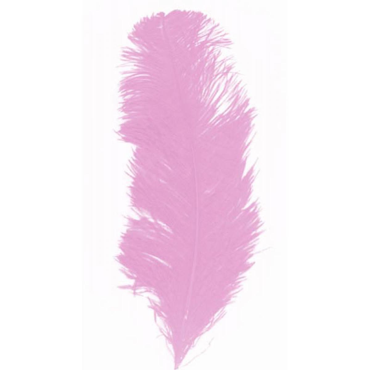 Plume queue d'autruche rose ou fuchsia 30/40 cm