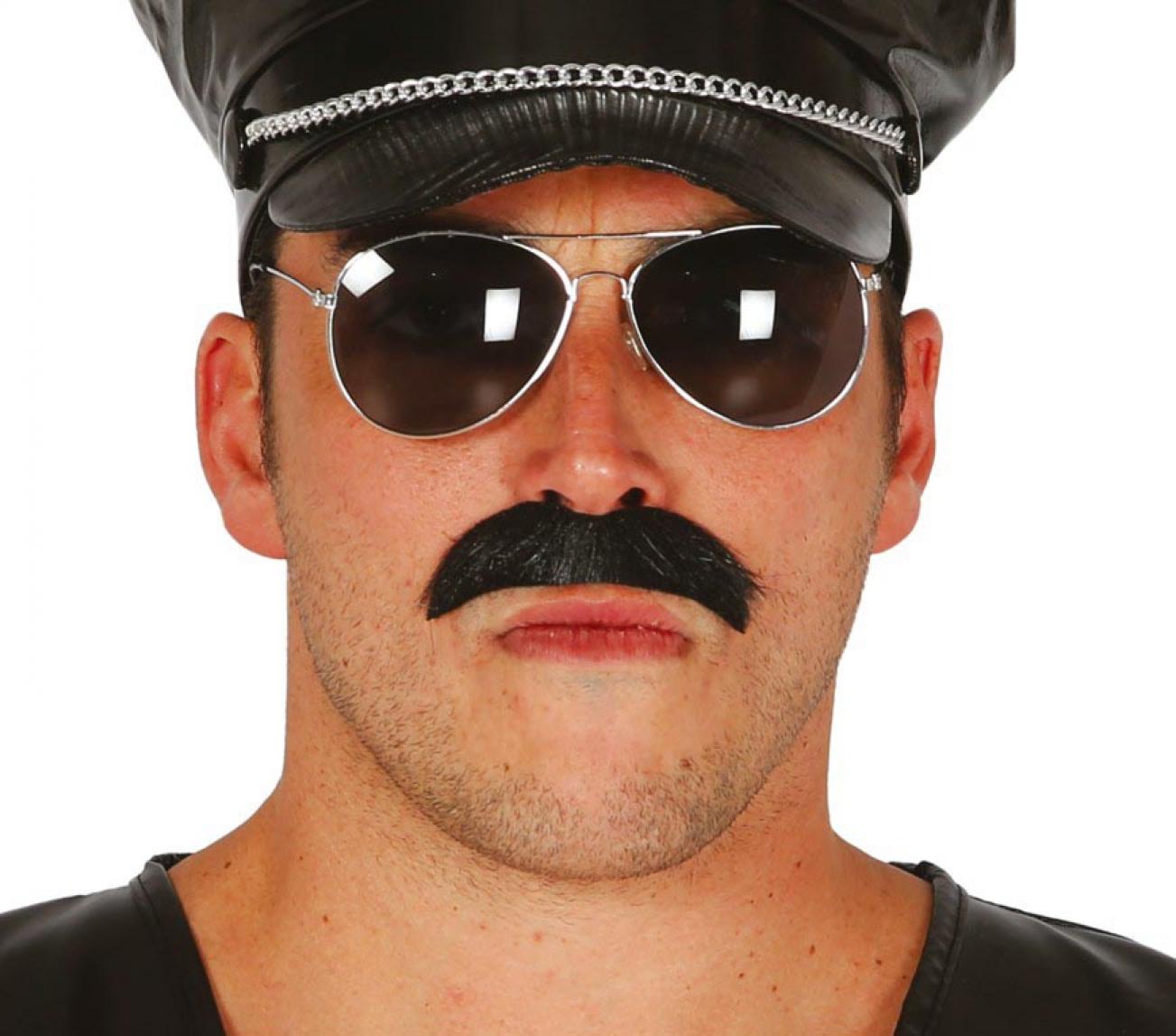 Moustaches adhésive Gentleman / années 70