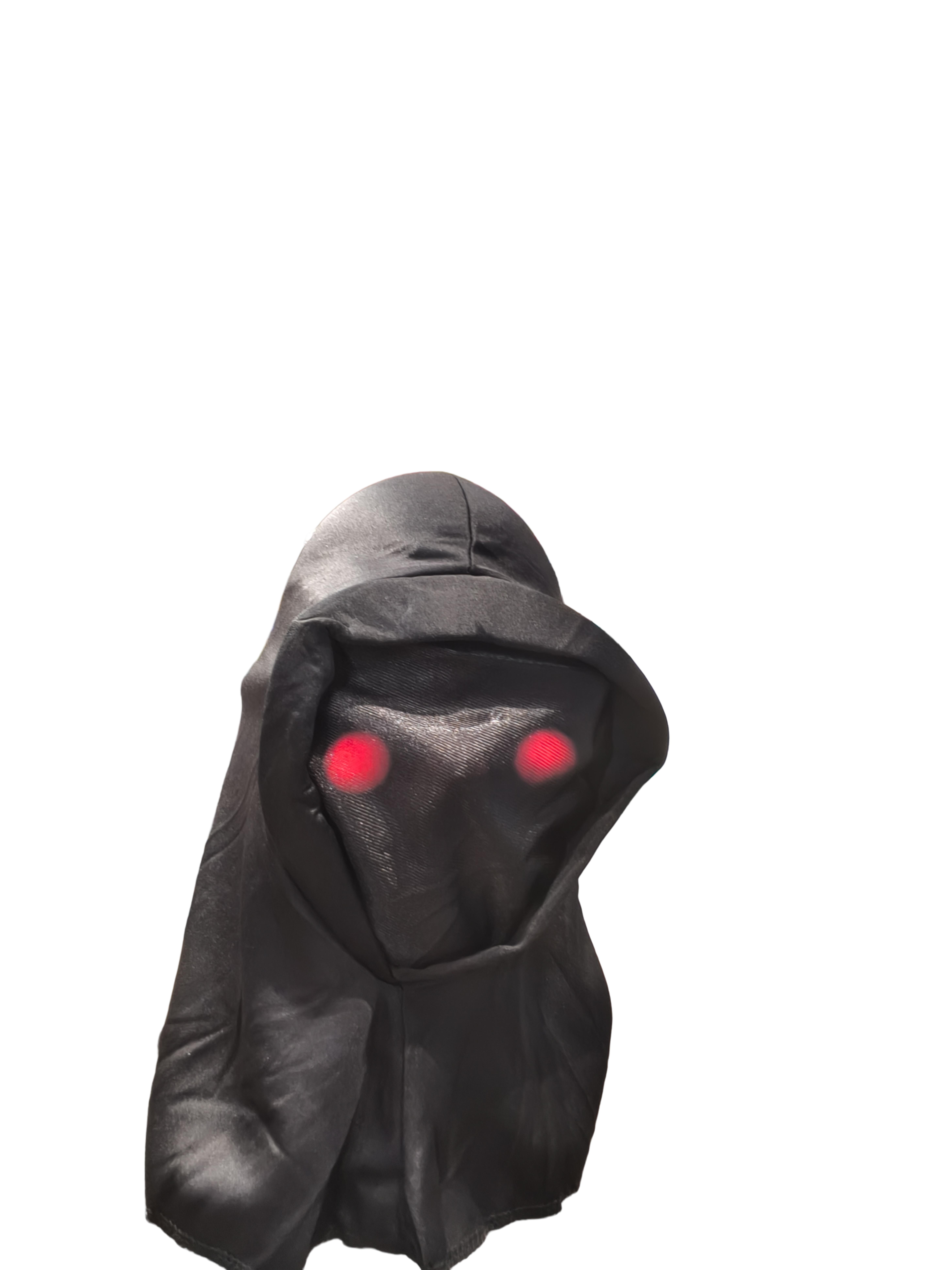 Lunettes lumineuses rouges imitation yeux sous capuche