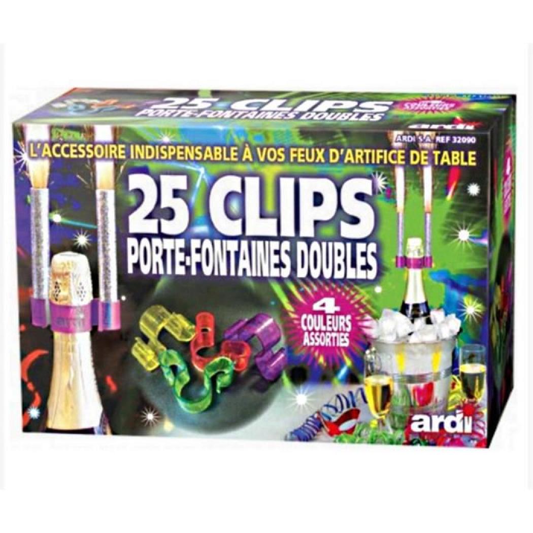 25 clips double porte-fontaine pour bouteille