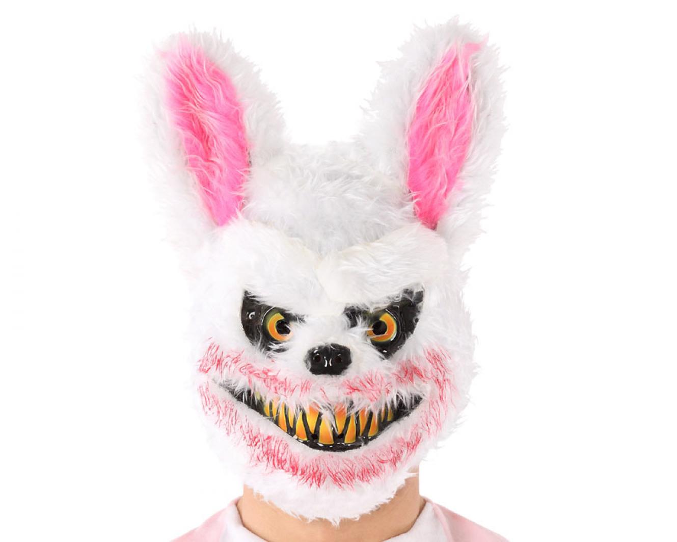 Masque lapin blanc tueur effrayant [célèbre sur tiktok !]