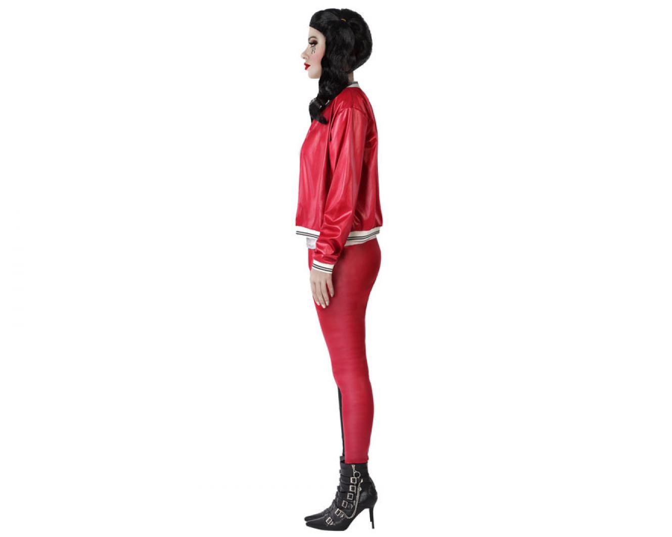 Arlequine noir et rouge taille XS/S