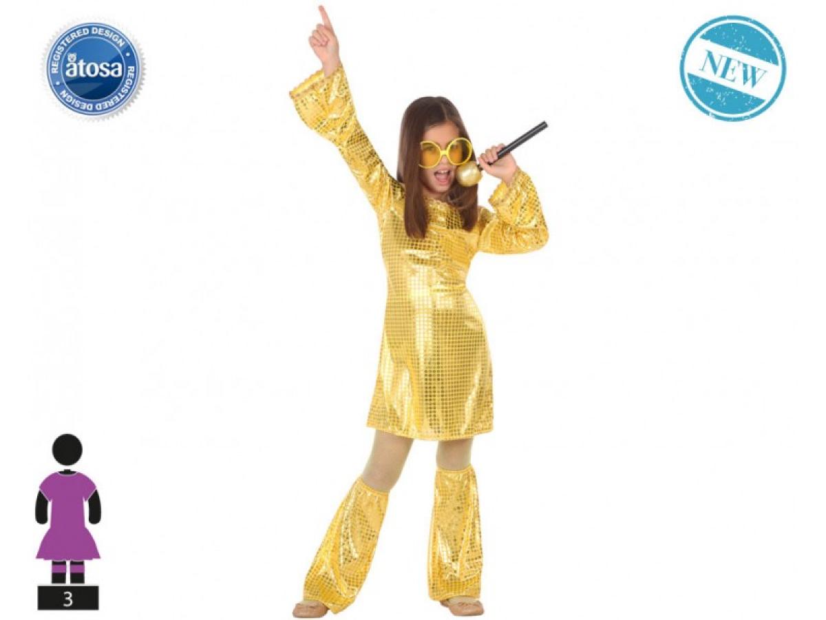 Robe disco or 7/9 ans