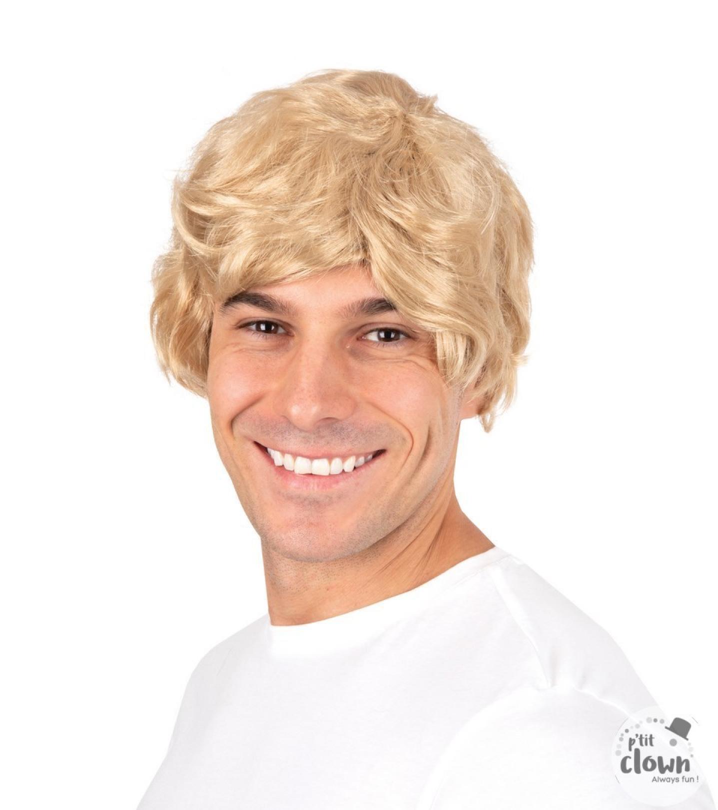 Perruque homme blonde