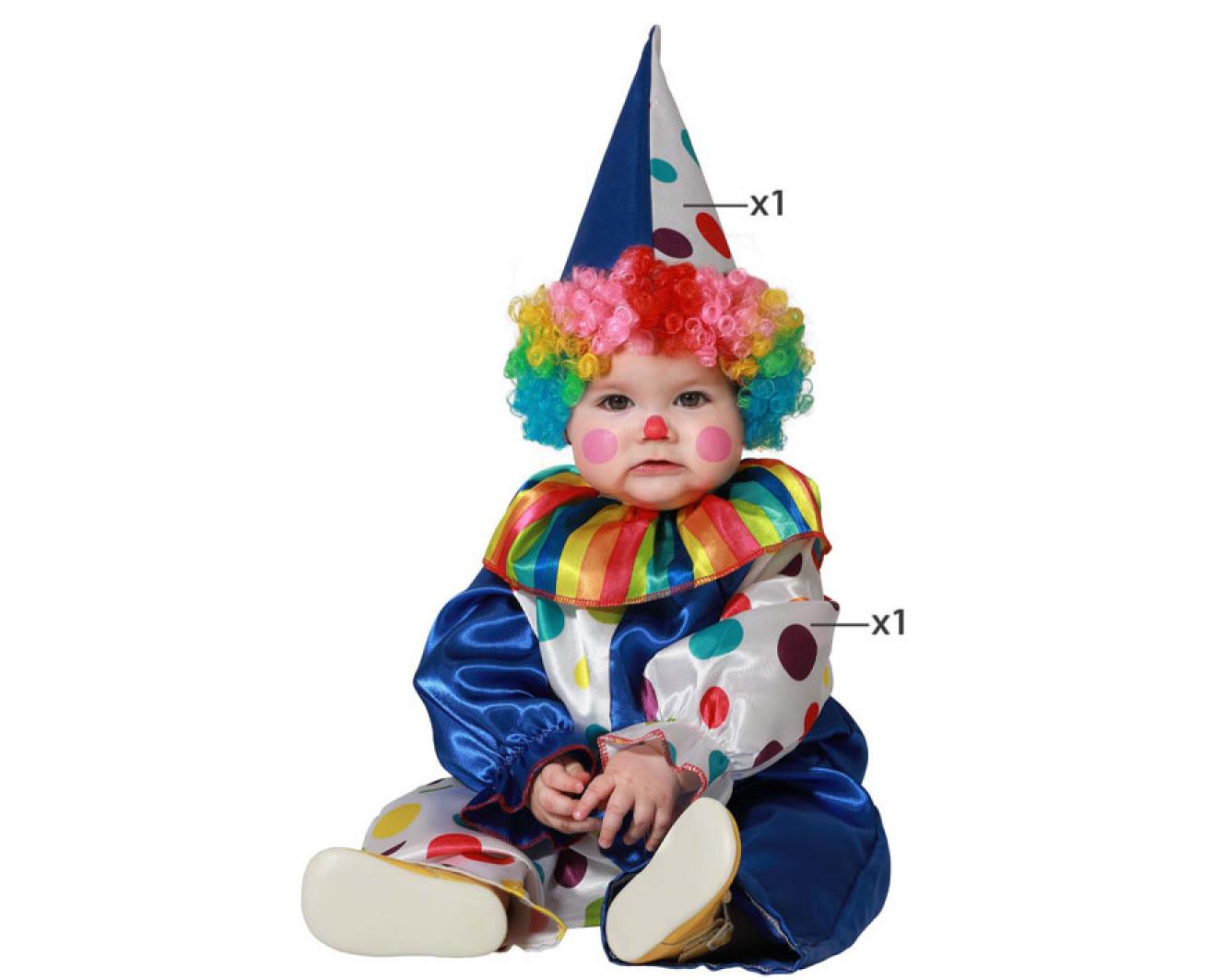 Petit clown satin 1/2 ans