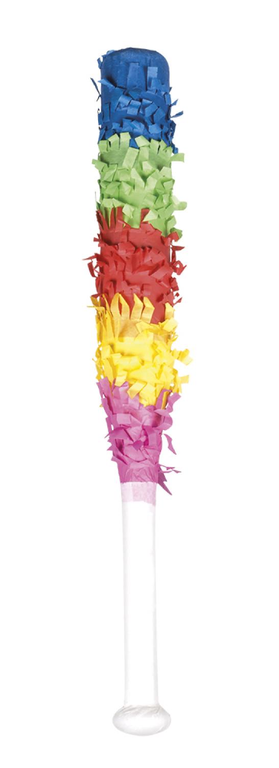 Bâton à pinata multicolore